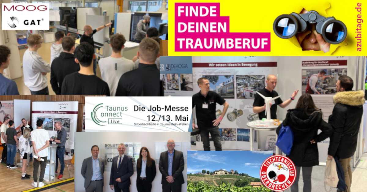 Collage mit Moog GAT Aktionen in der Region