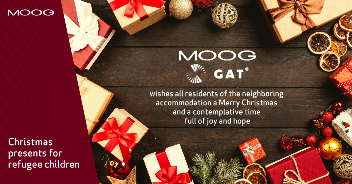 Christmas presents and Christmas greetings from Moog GAT