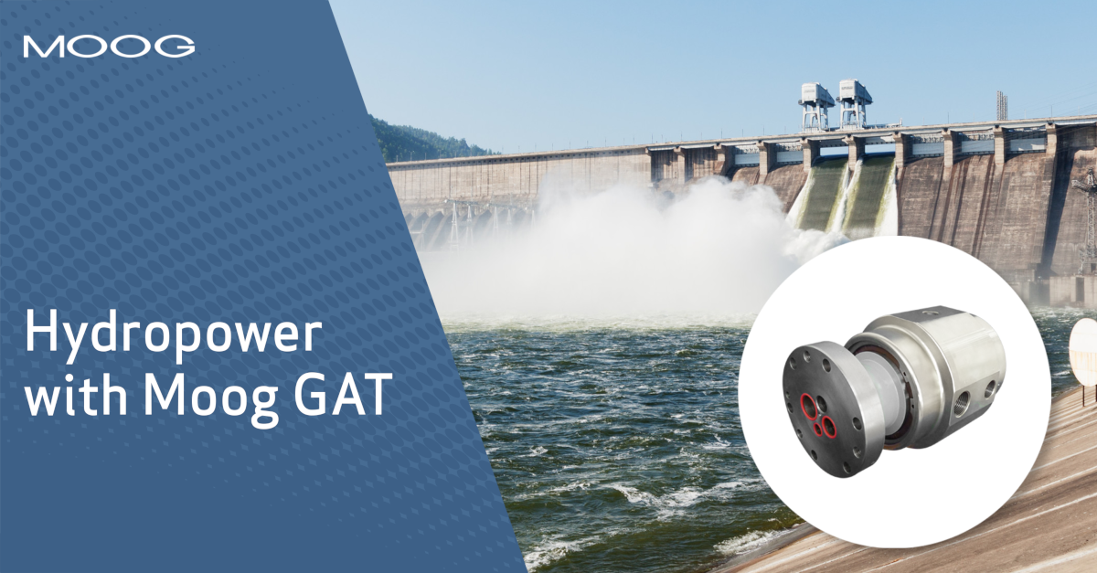 Hydroelectric power plant with Moog GAT ROTOSTAT E Rotary Union