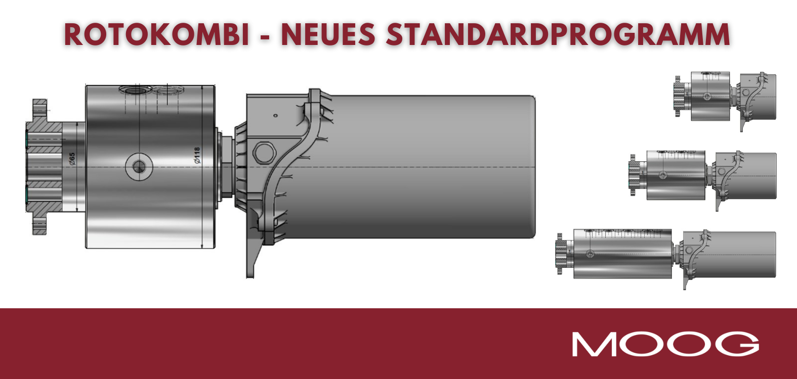 Moog GAT ROTOKOMBI Ausführungen in verschiedenen Größen