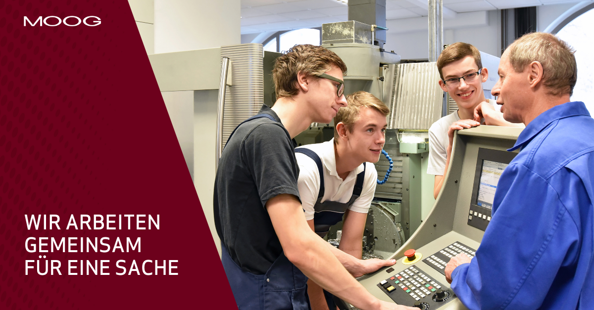 Das Team von Moog GAT bei der Zusammenarbeit