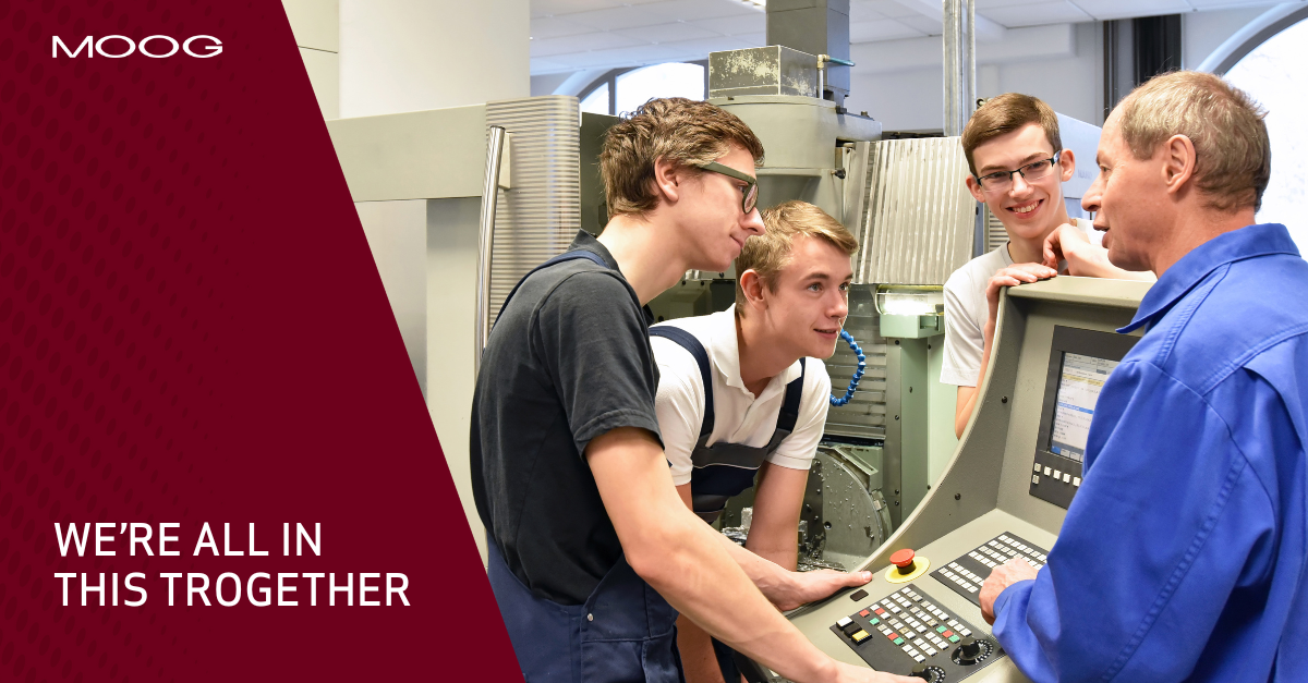 Moog GAT team collaborating