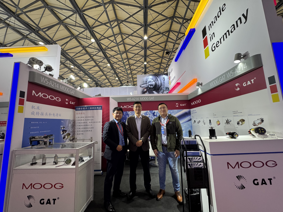 Moog GAT staff at CCMT in Shanghai
