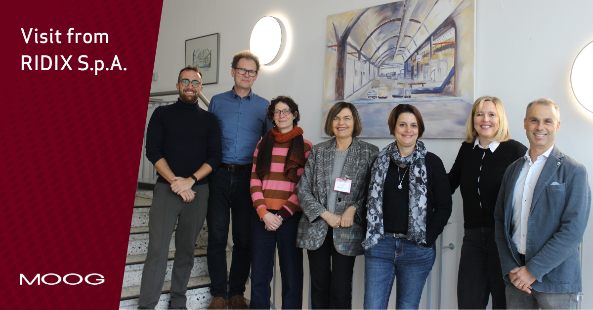 Our partners from RIDIX during their visit to Moog GAT