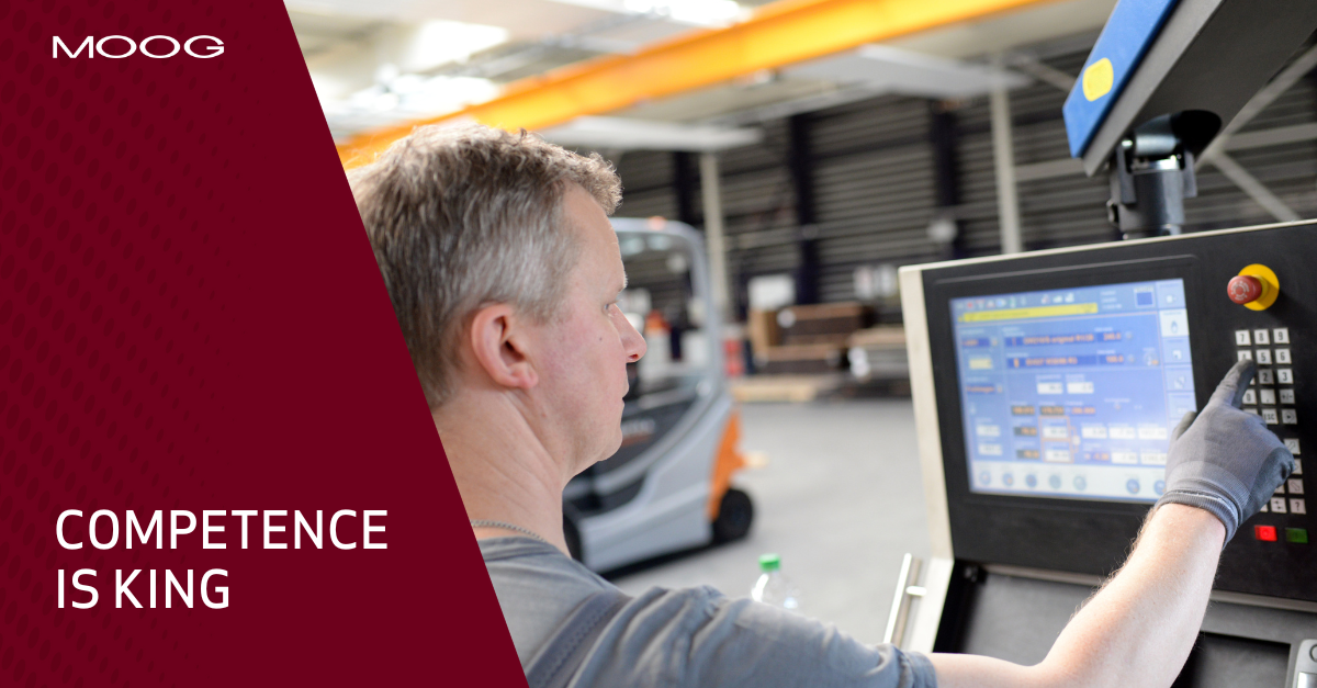 Competent employee at work